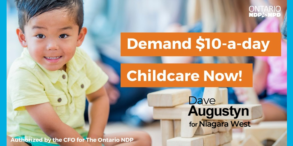Demand 10aday Childcare Now! « Ontario NDP